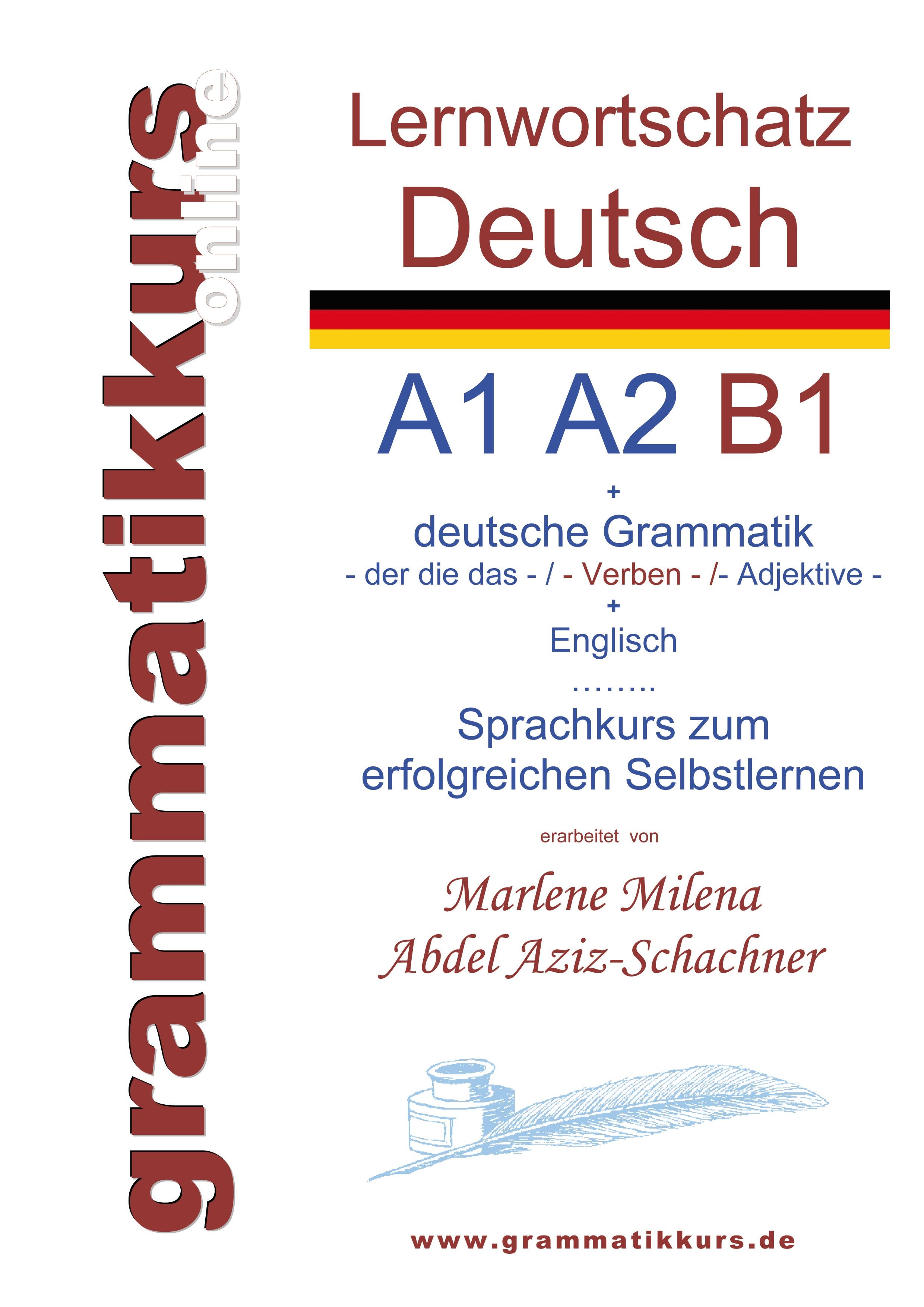 Vorderes Coverbild Lernwortschatz deutsch A1 A2 B1