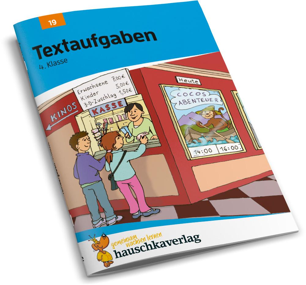 Beispielinhalt (Bild) Textaufgaben 4. Klasse