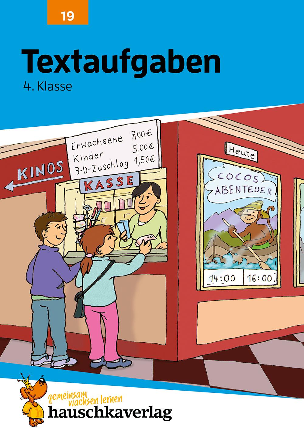 Vorderes Coverbild Textaufgaben 4. Klasse