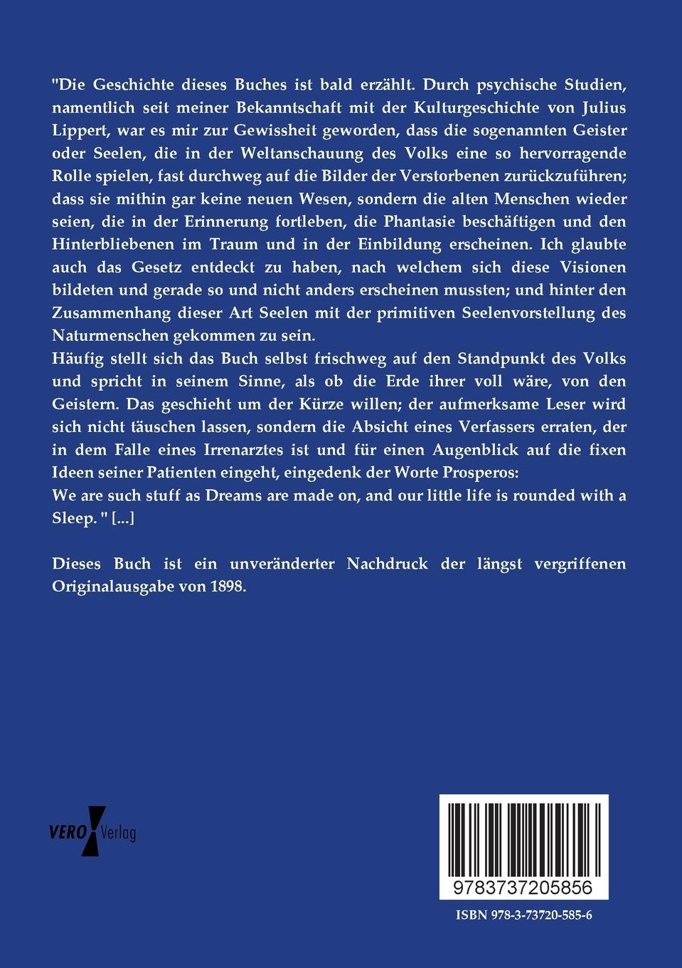 Rückseitencover Die Lebendigen und die Toten