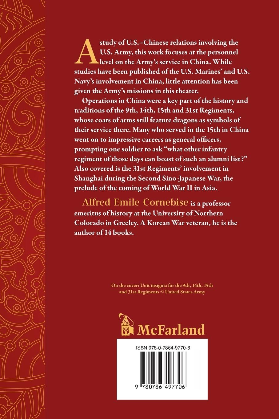 Rückseitencover The United States Army in China, 1900-1938