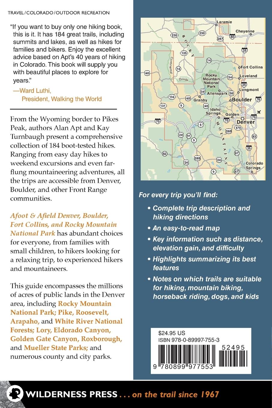 Rückseitencover Afoot & Afield: Denver, Boulder, Fort Collins, and Rocky Mountain National Park