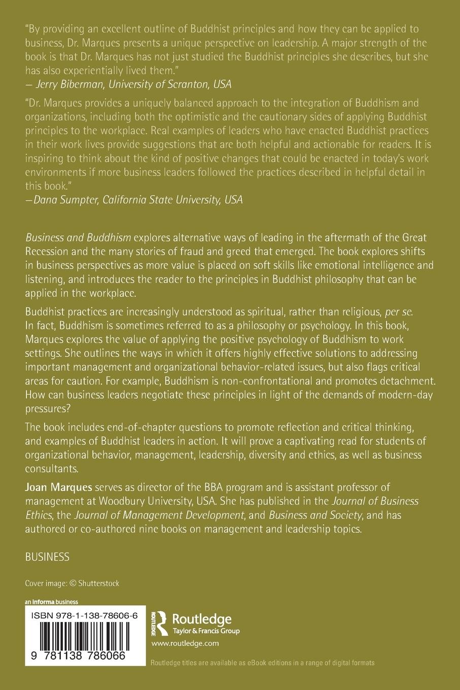 Rückseitencover Business and Buddhism