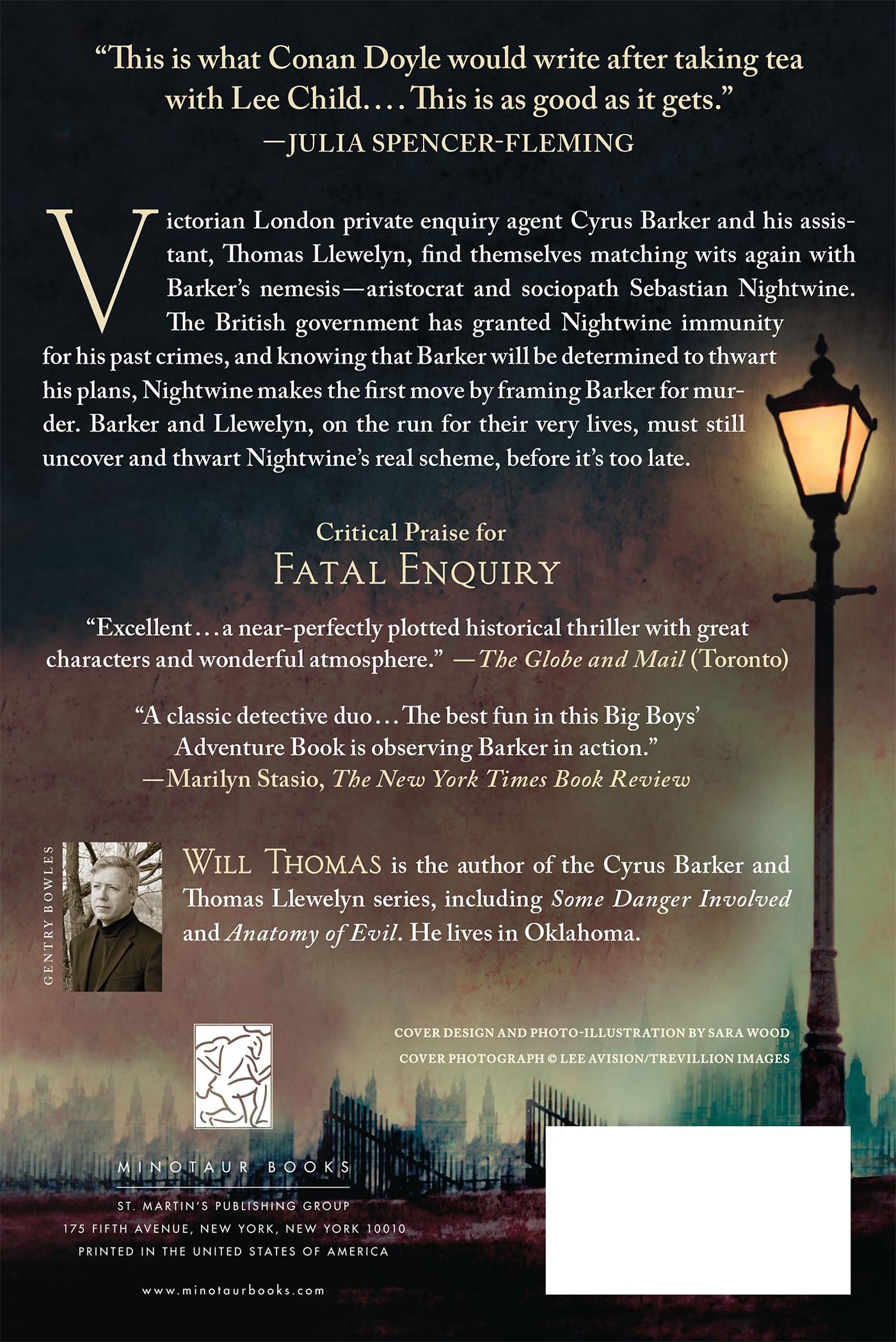 Rückseitencover Fatal Enquiry