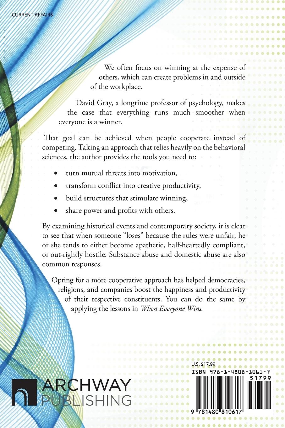 Rückseitencover When Everyone Wins