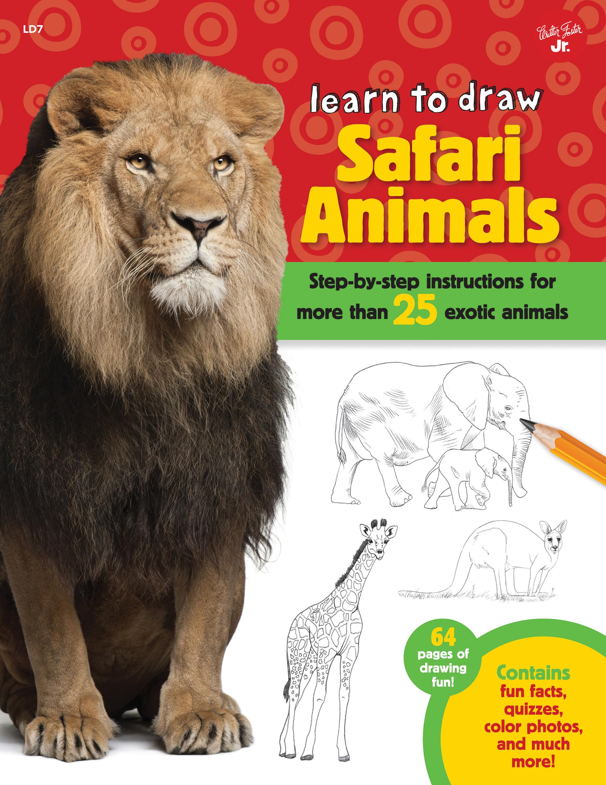 Vorderes Coverbild Learn to Draw Safari Animals