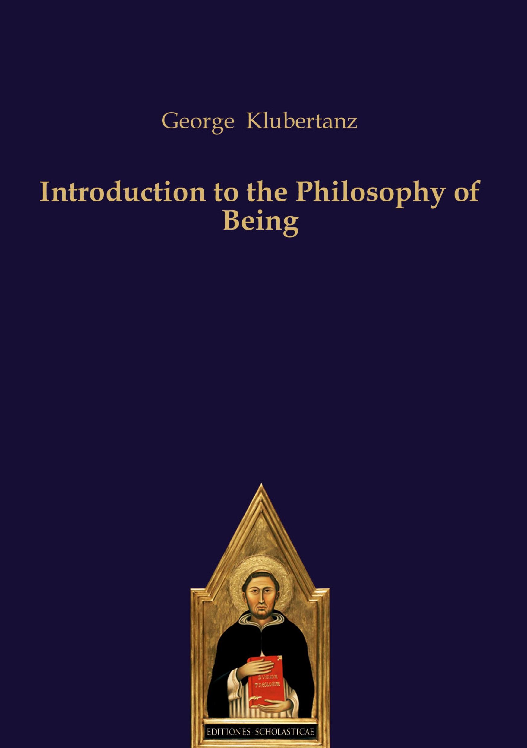 Vorderes Coverbild Introduction to the Philosophy of Being