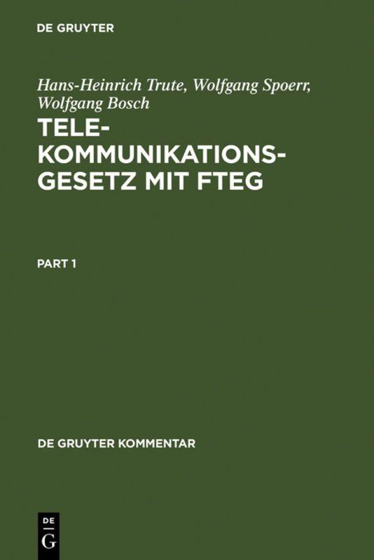 Vorderes Coverbild Telekommunikationsgesetz mit FTEG