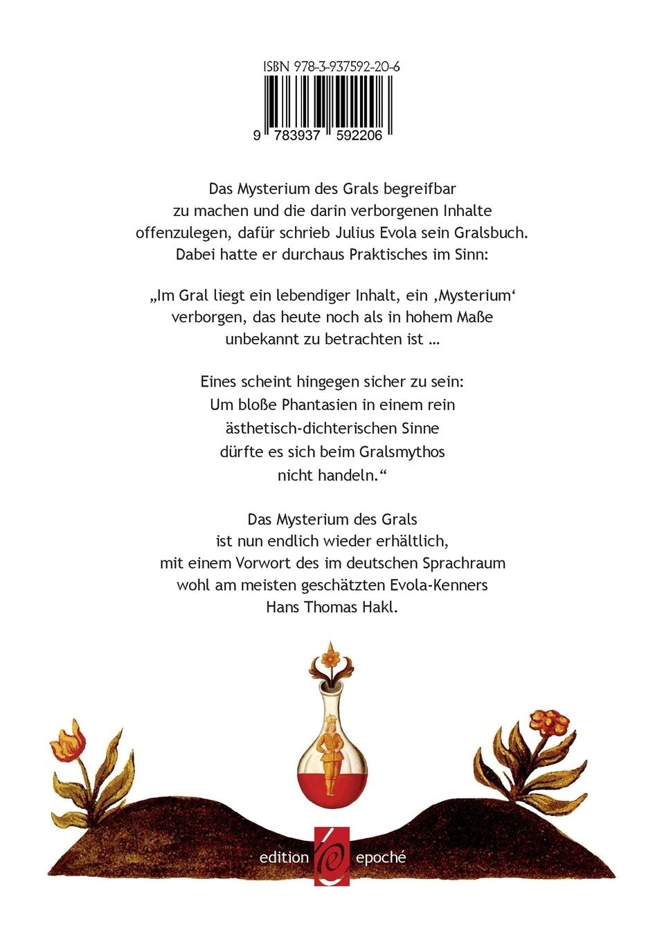 Rückseitencover Das Mysterium des Grals