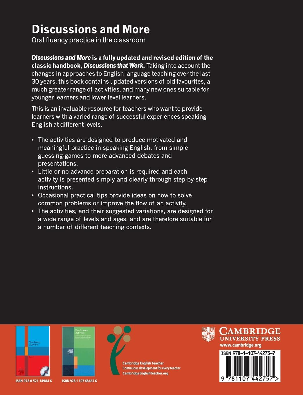 Rückseitencover Discussions and More