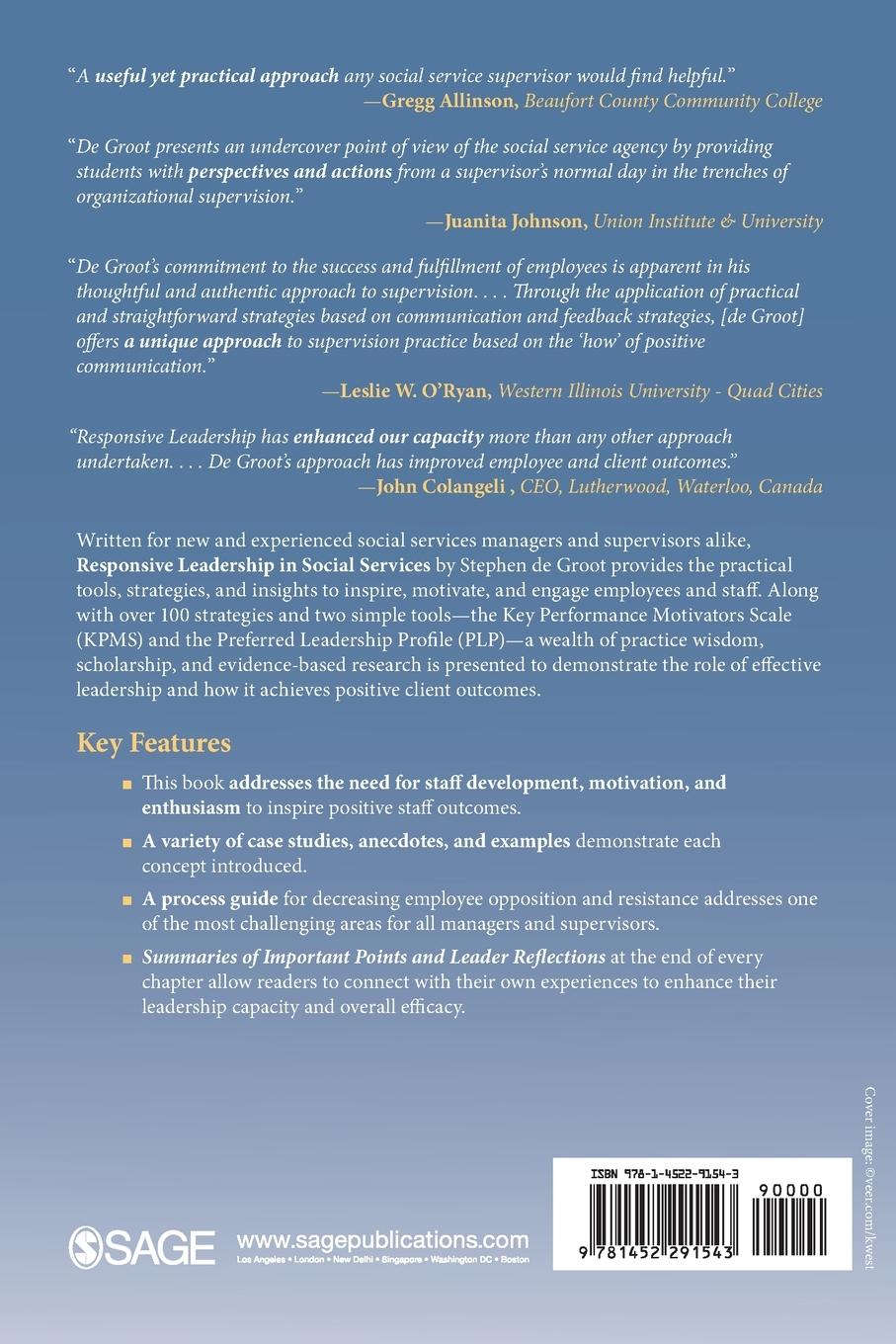 Rückseitencover Responsive Leadership in Social Services