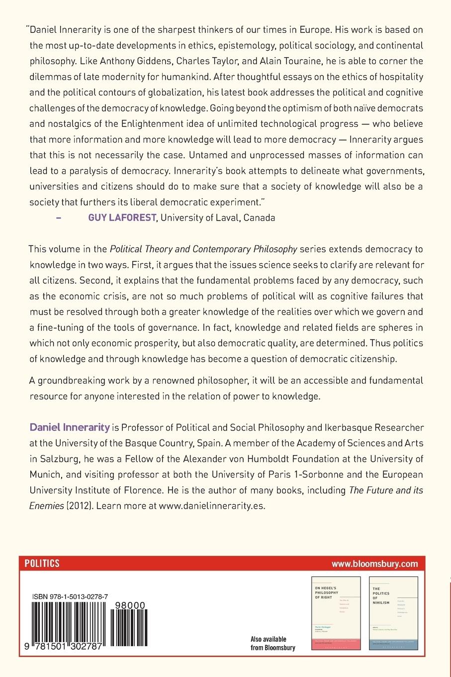 Rückseitencover The Democracy of Knowledge