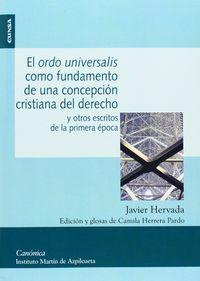 Vorderes Coverbild El Ordo Universalis como fundamento de una concepción cristiana