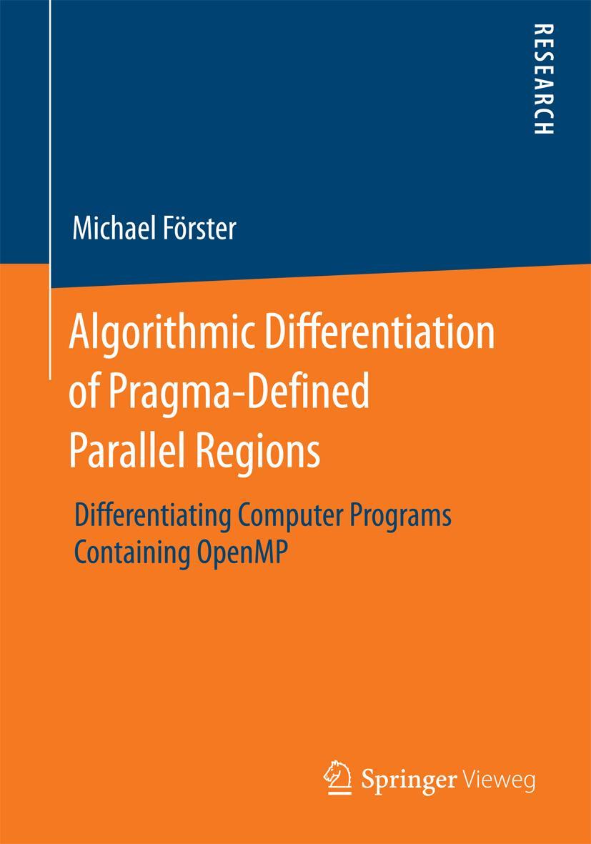 Vorderes Coverbild Algorithmic Differentiation of Pragma-Defined Parallel Regions