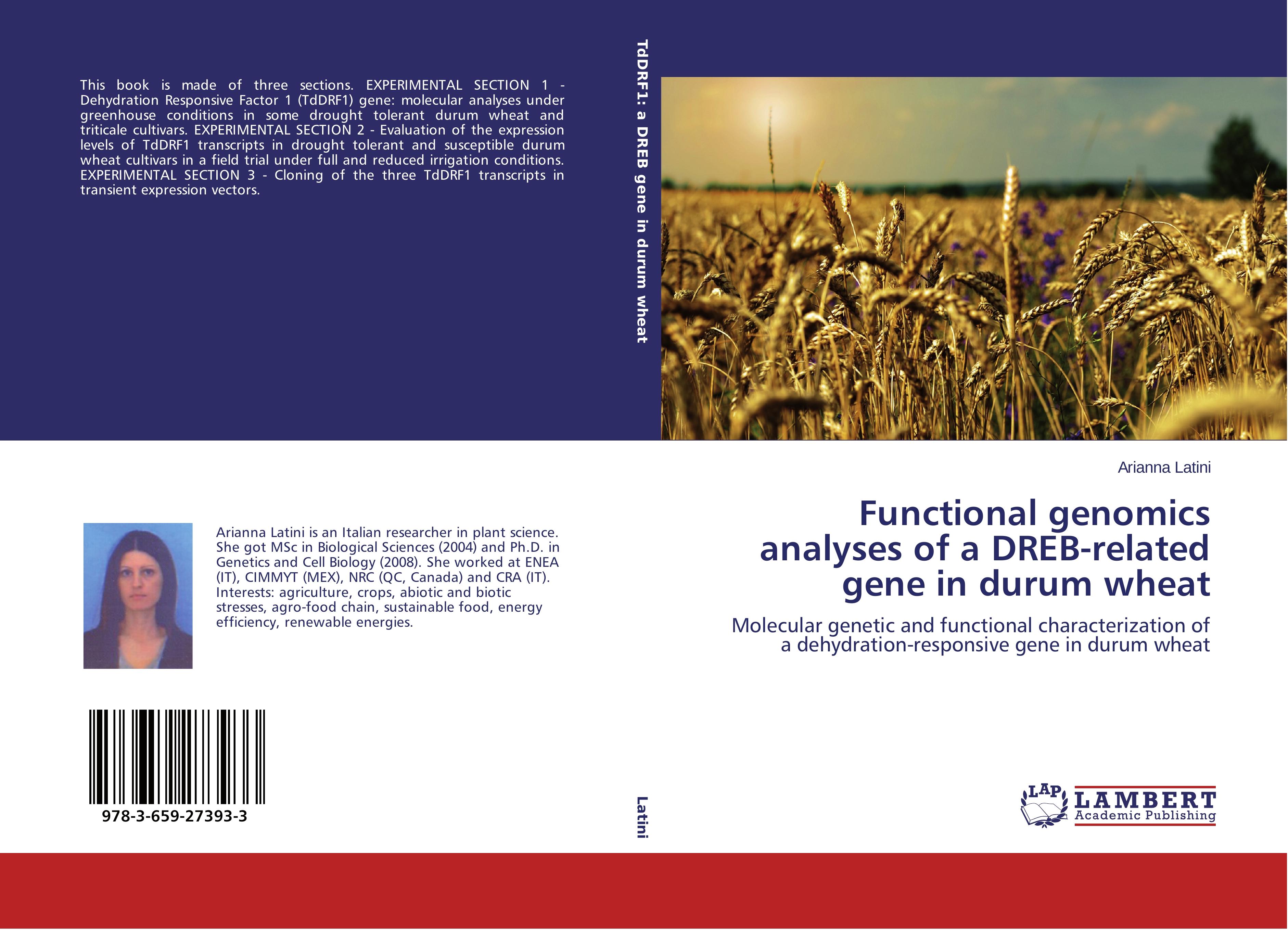 Vorderes Coverbild Functional genomics analyses of a DREB-related gene in durum wheat