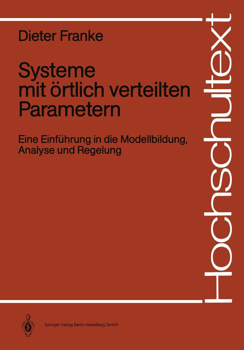 Vorderes Coverbild Systeme mit örtlich verteilten Parametern