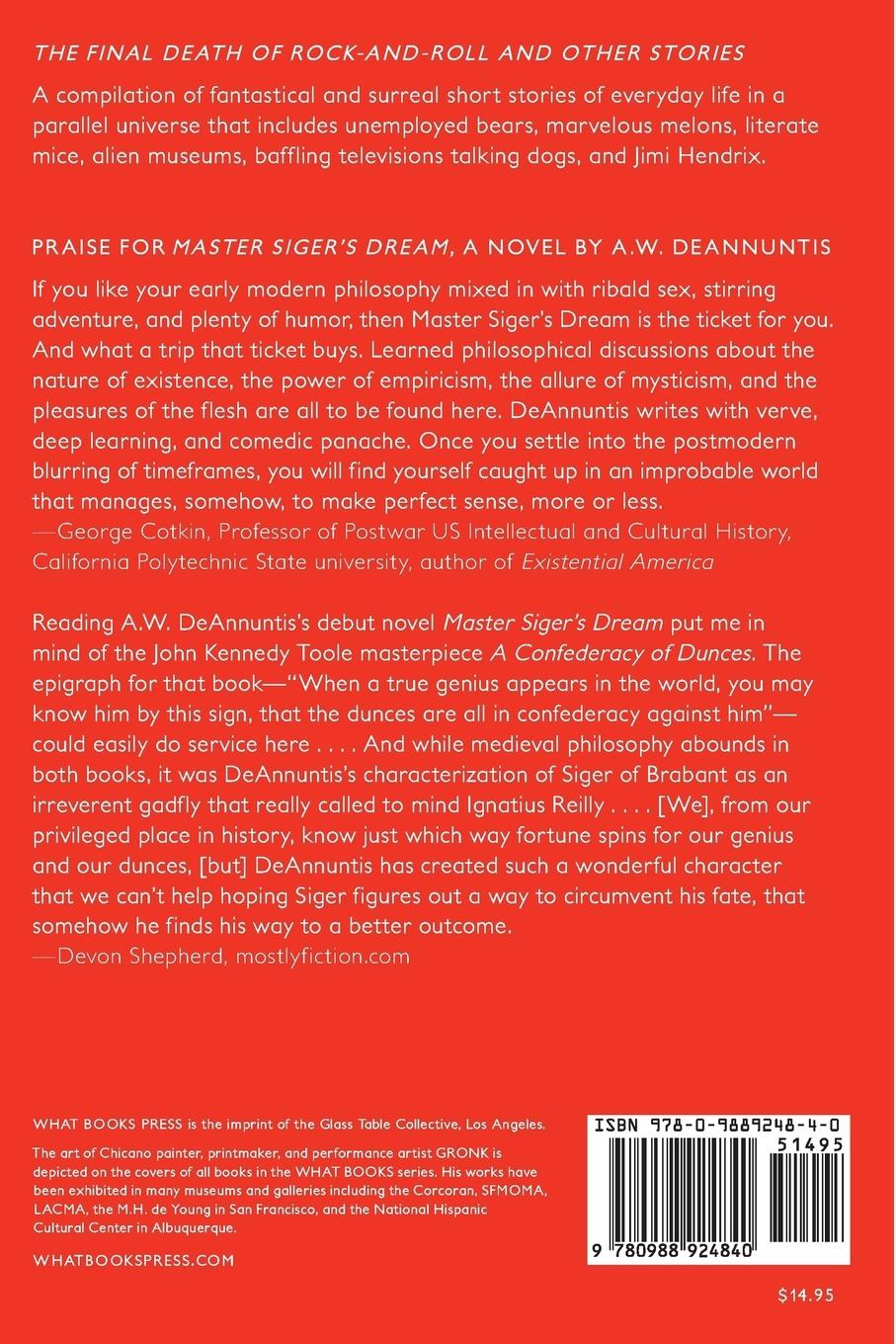 Rückseitencover The Final Death of Rock-And-Roll and Other Stories