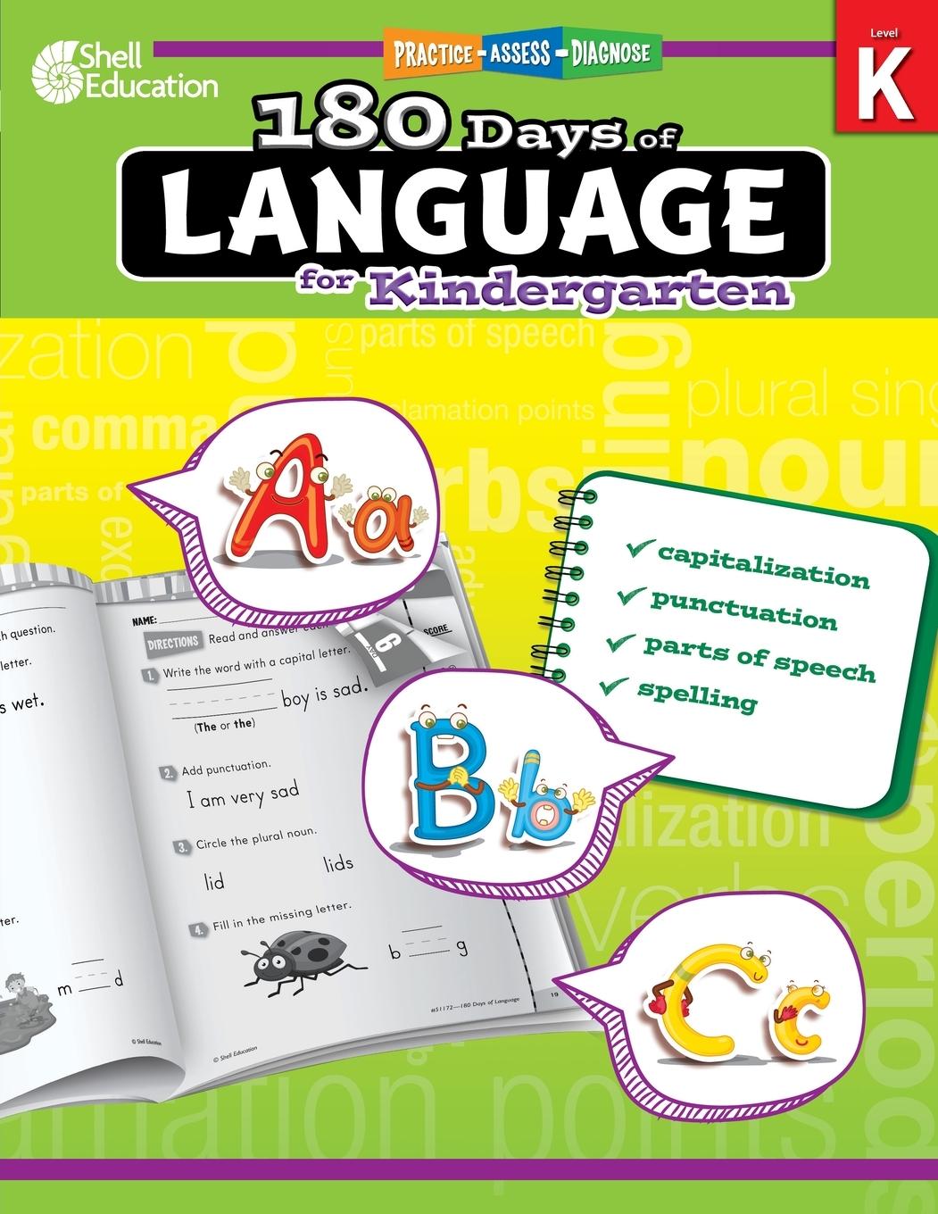 Vorderes Coverbild 180 Days of Language for Kindergarten