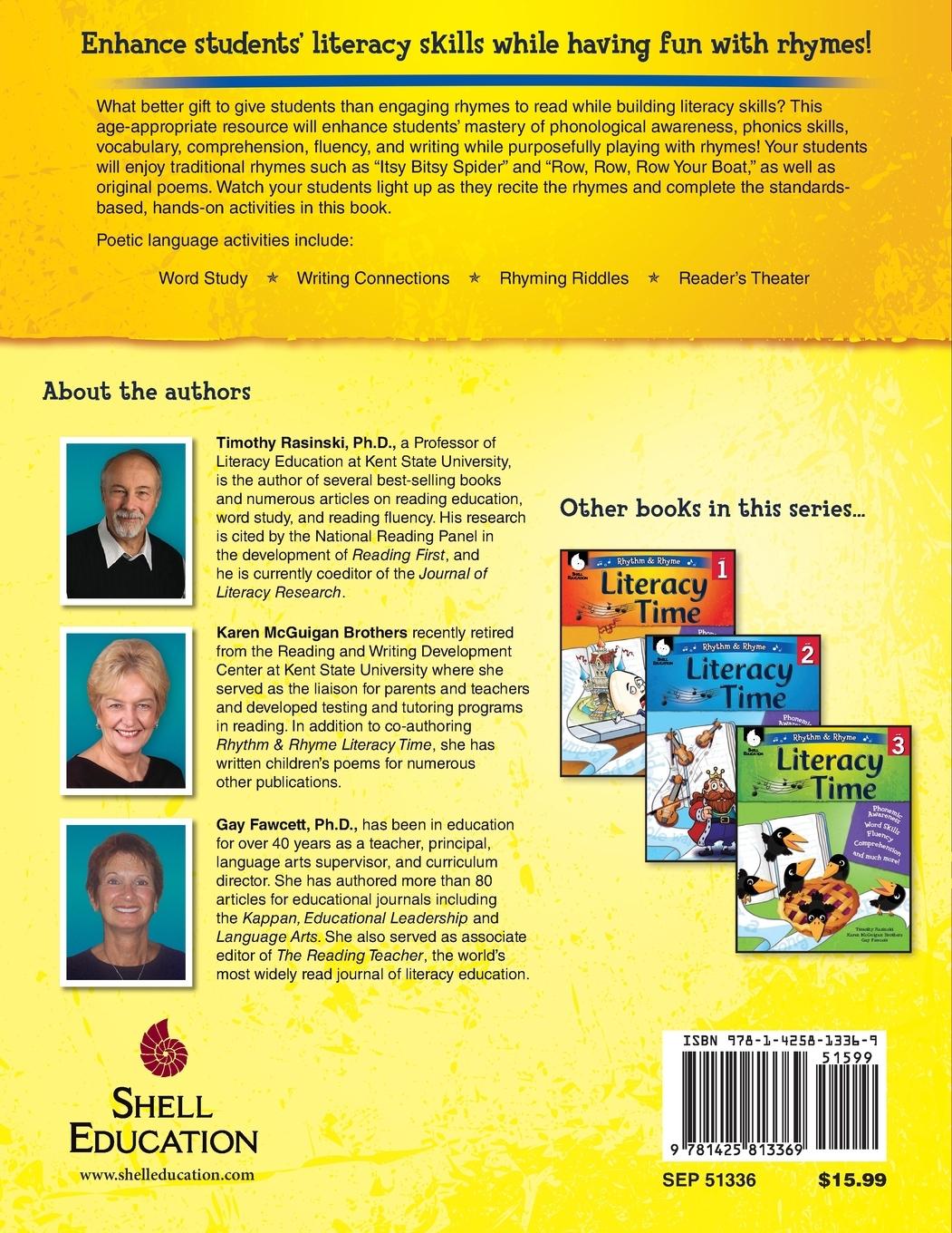 Rückseitencover Rhythm & Rhyme Literacy Time Level K