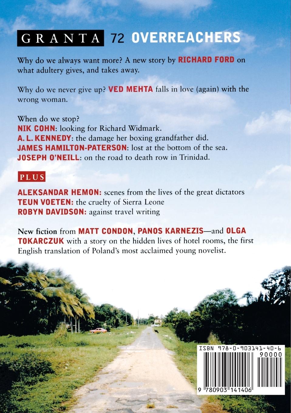 Rückseitencover Granta 72