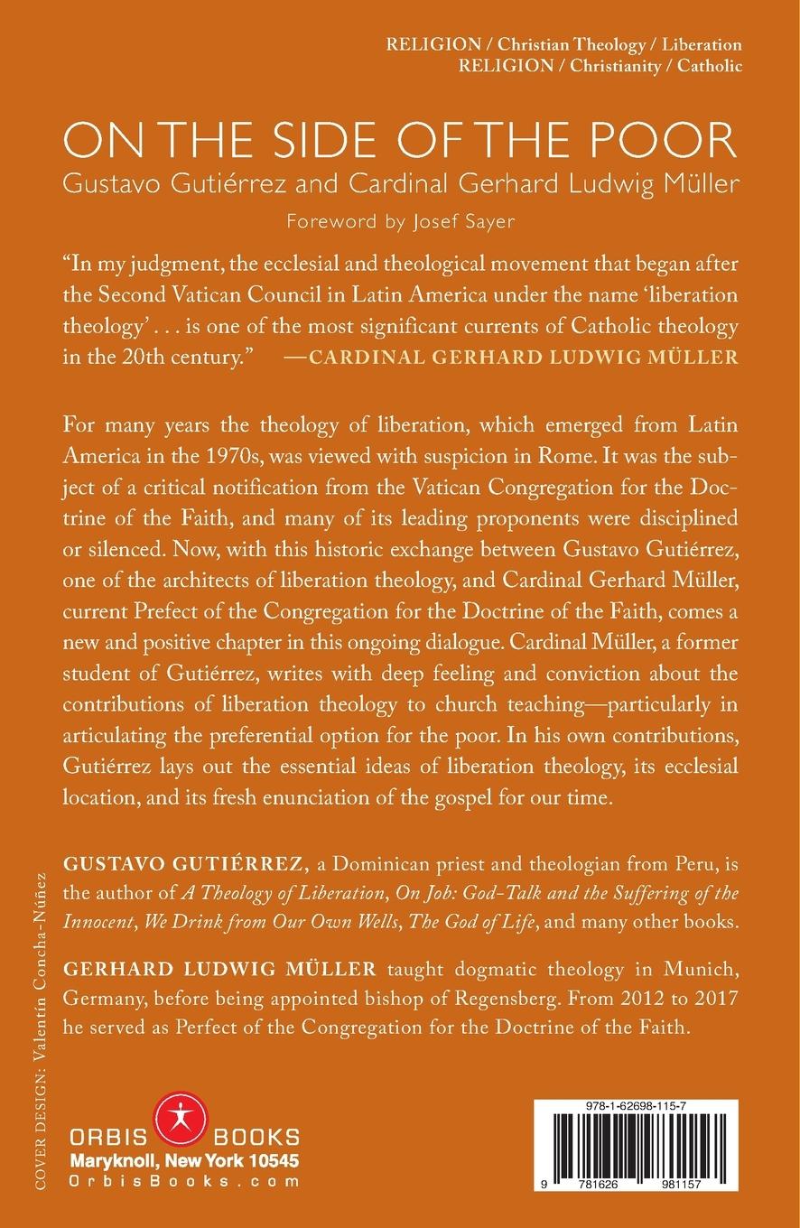 Rückseitencover On the Side of the Poor: The Theology of Liberation