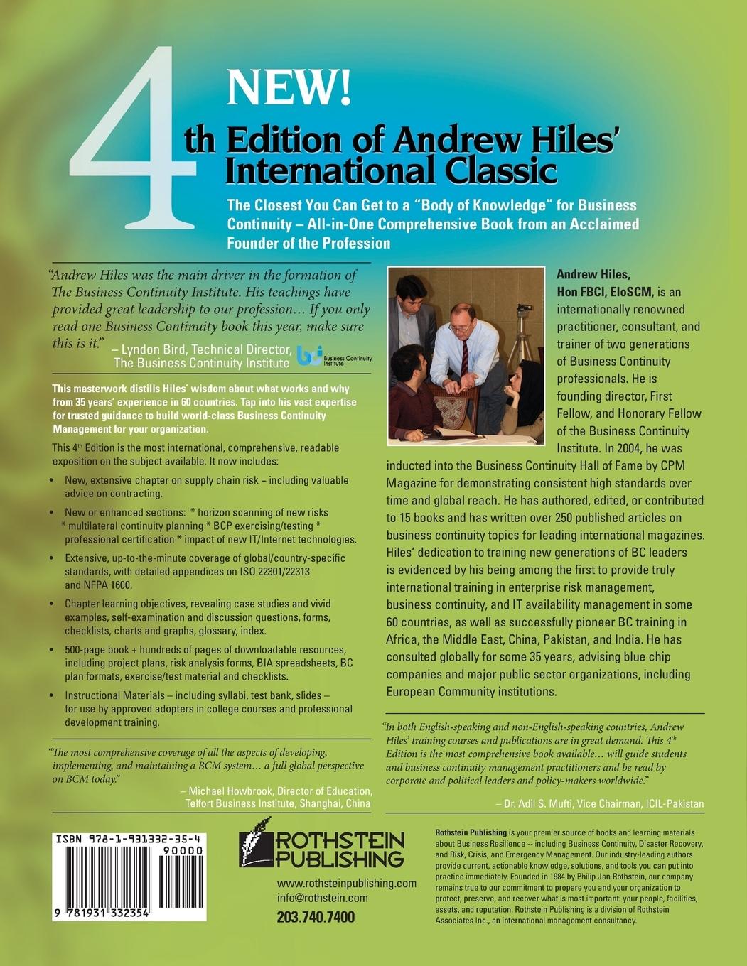 Rückseitencover Business Continuity Management