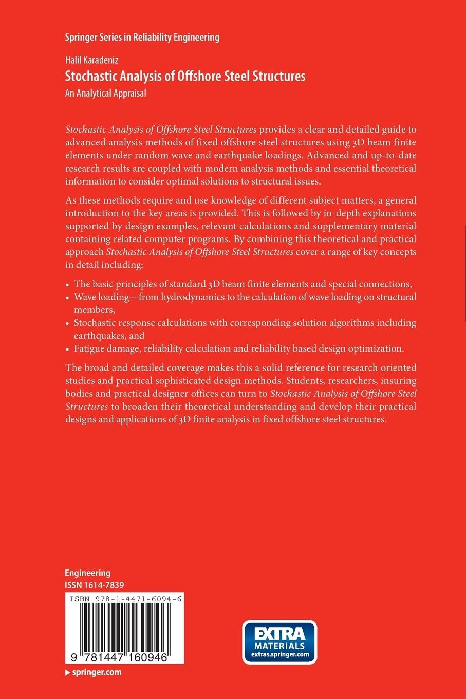 Rückseitencover Stochastic Analysis of Offshore Steel Structures