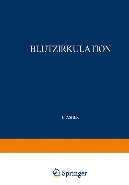Vorderes Coverbild Blutzirkulation. 2 Teile. 1926/27