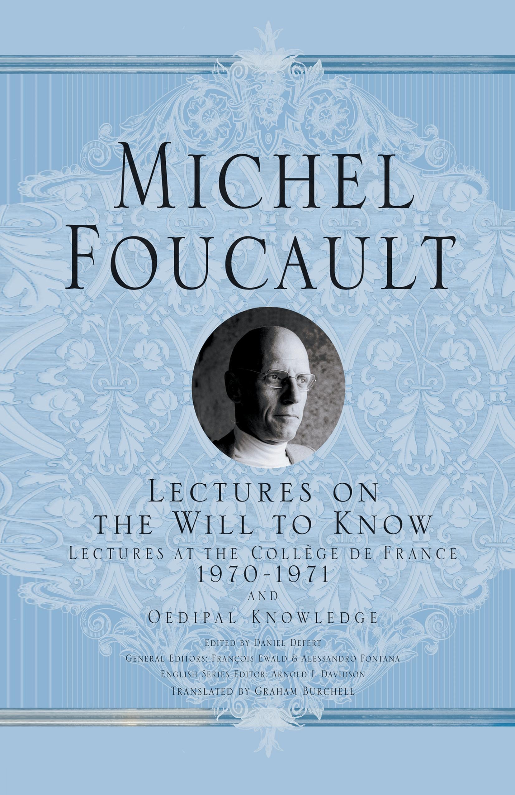 Vorderes Coverbild Lectures on the Will to Know