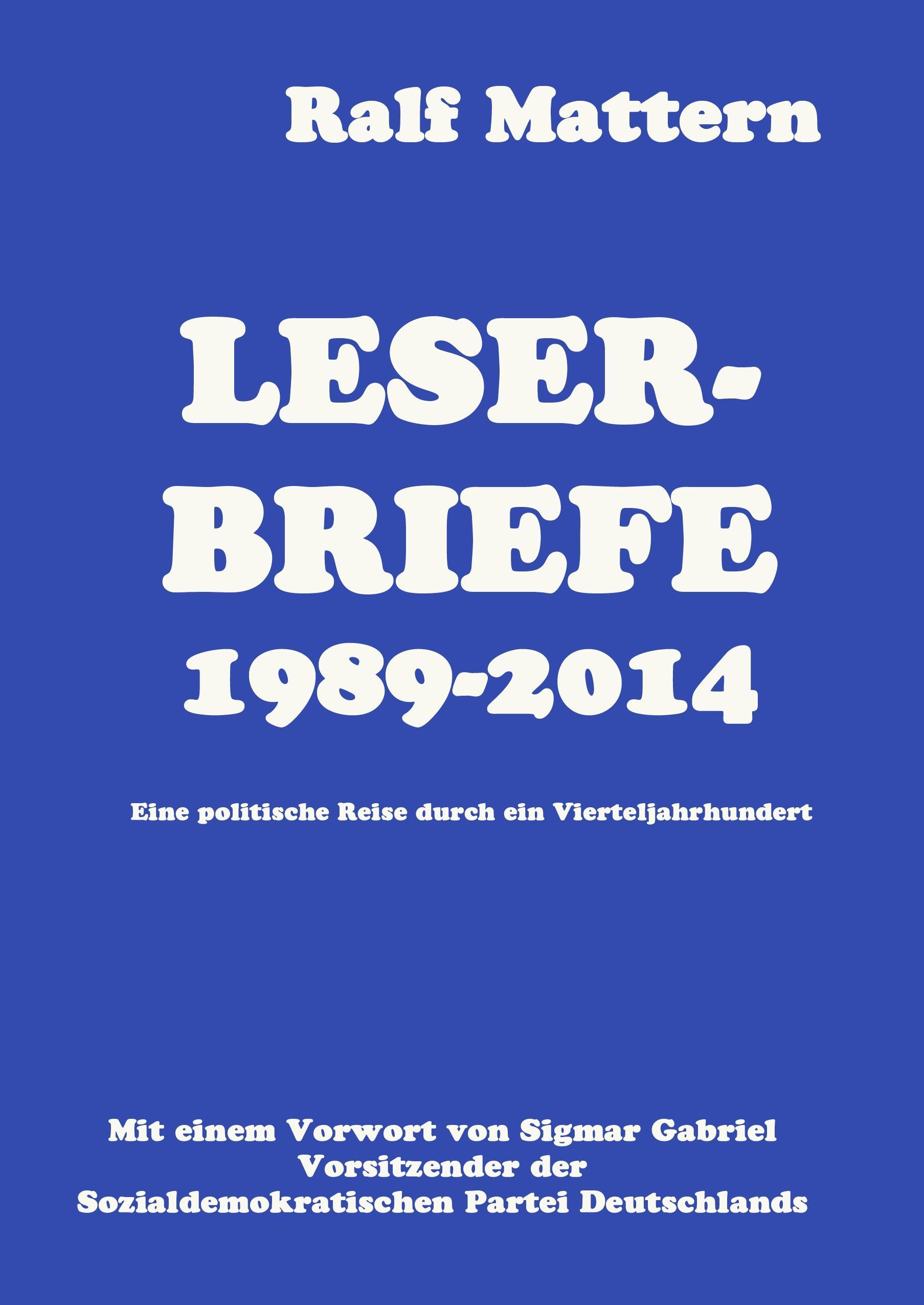 Vorderes Coverbild Leserbriefe 1989-2014