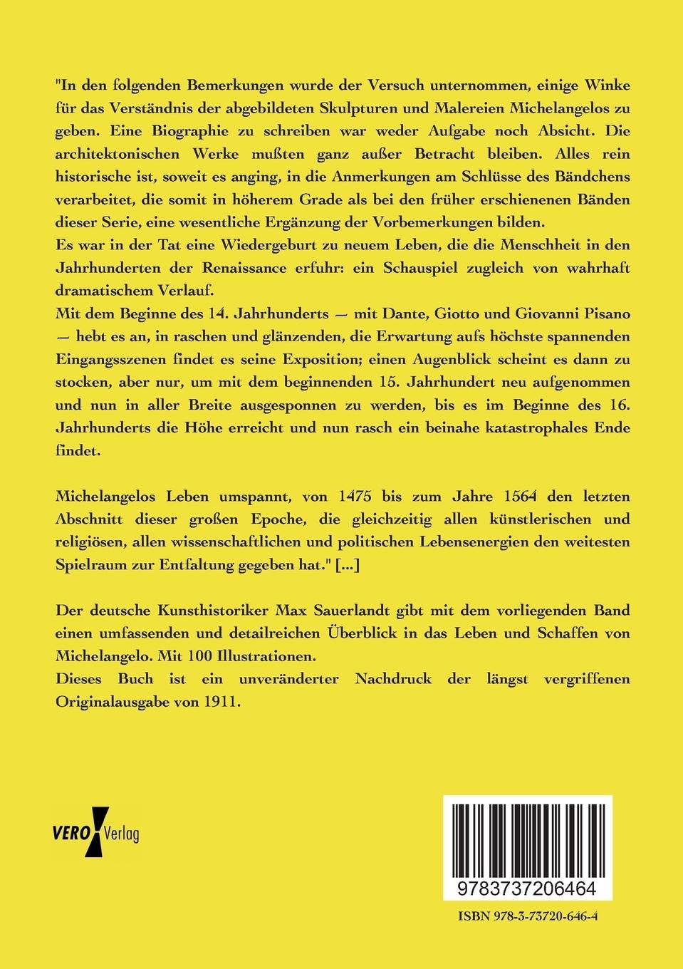 Rückseitencover Michelangelo