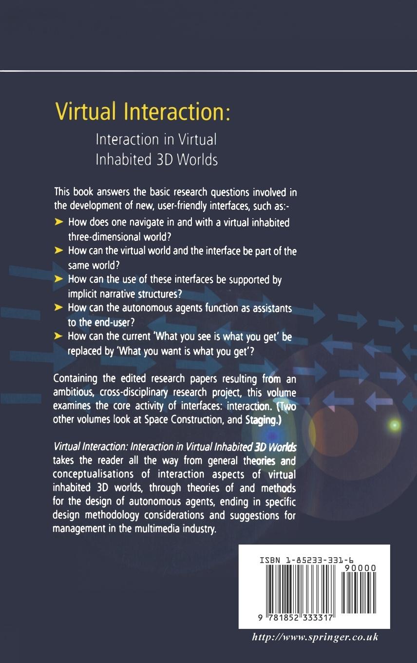 Rückseitencover Virtual Interaction: Interaction in Virtual Inhabited 3D Worlds