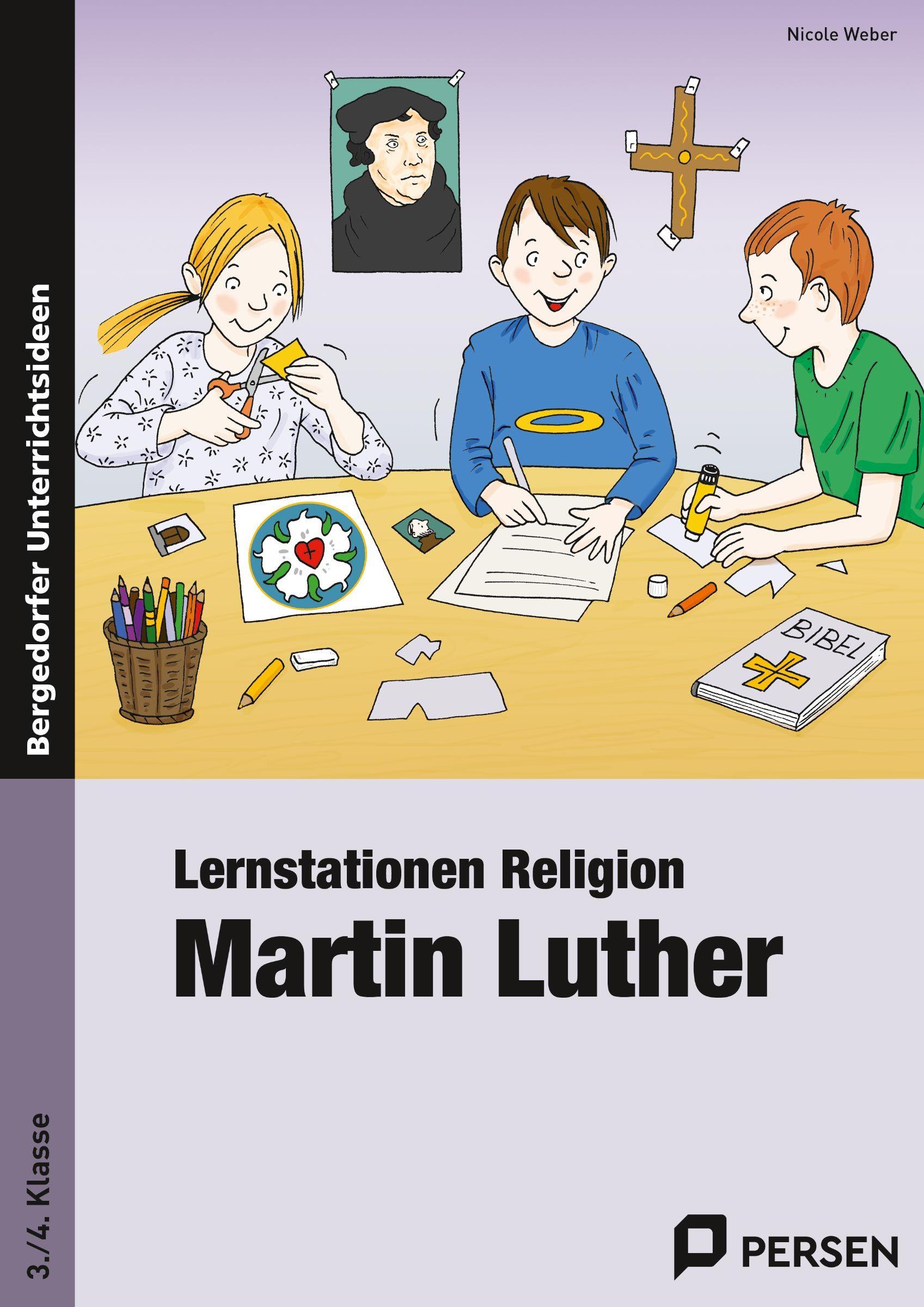 Vorderes Coverbild Lernstationen Religion: Martin Luther