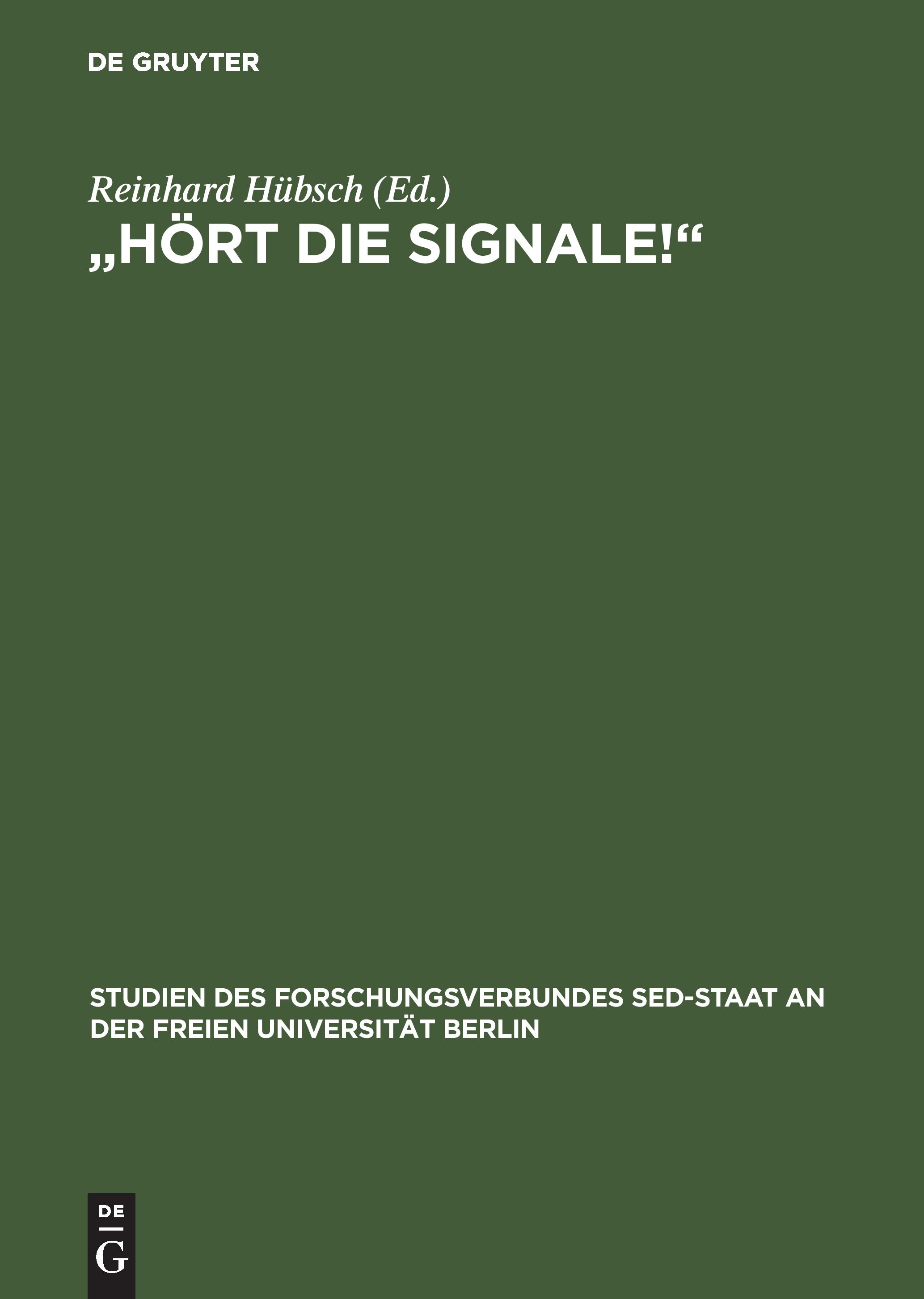 Vorderes Coverbild ' Hört die Signale!'