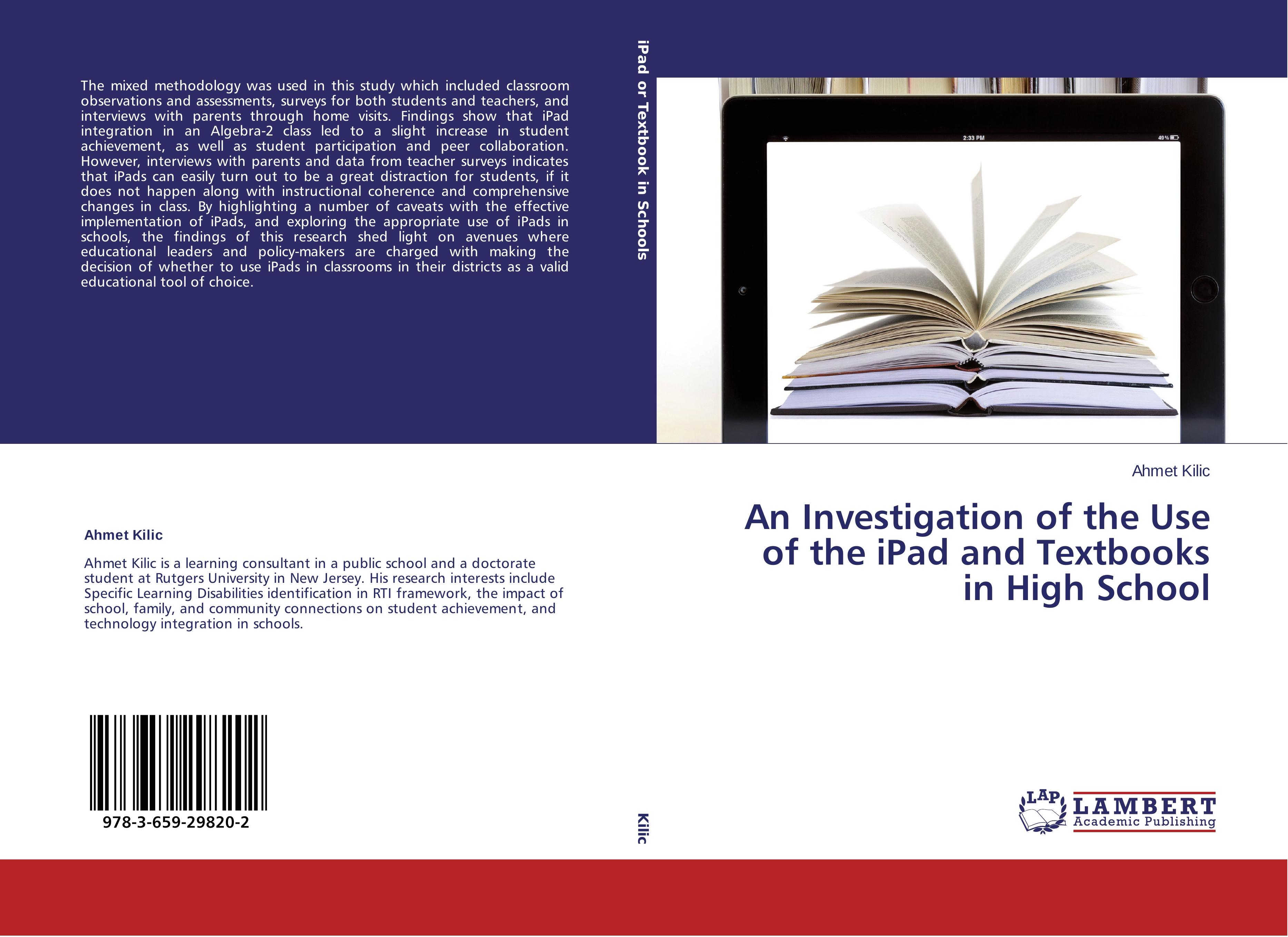 Vorderes Coverbild An Investigation of the Use of the iPad and Textbooks in High School