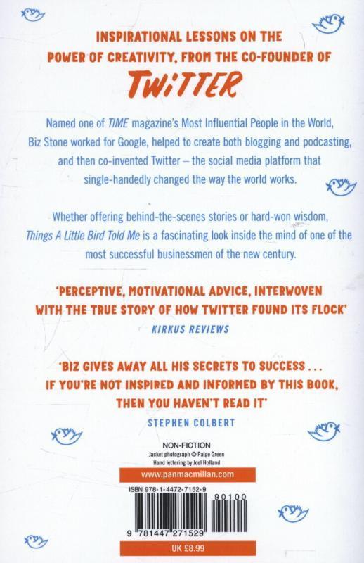 Rückseitencover Things A Little Bird Told Me