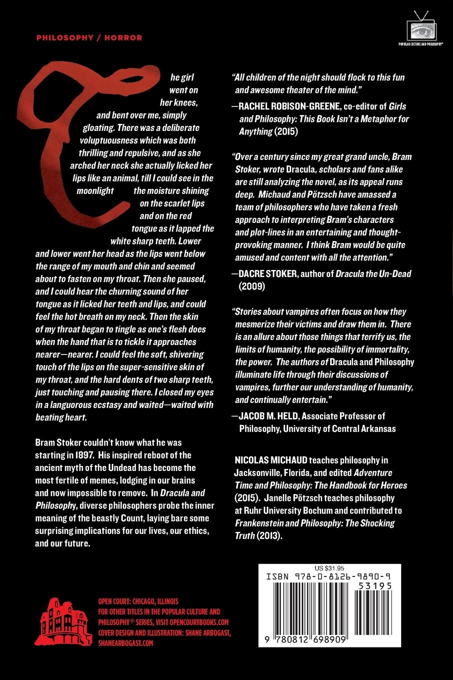 Rückseitencover Dracula and Philosophy