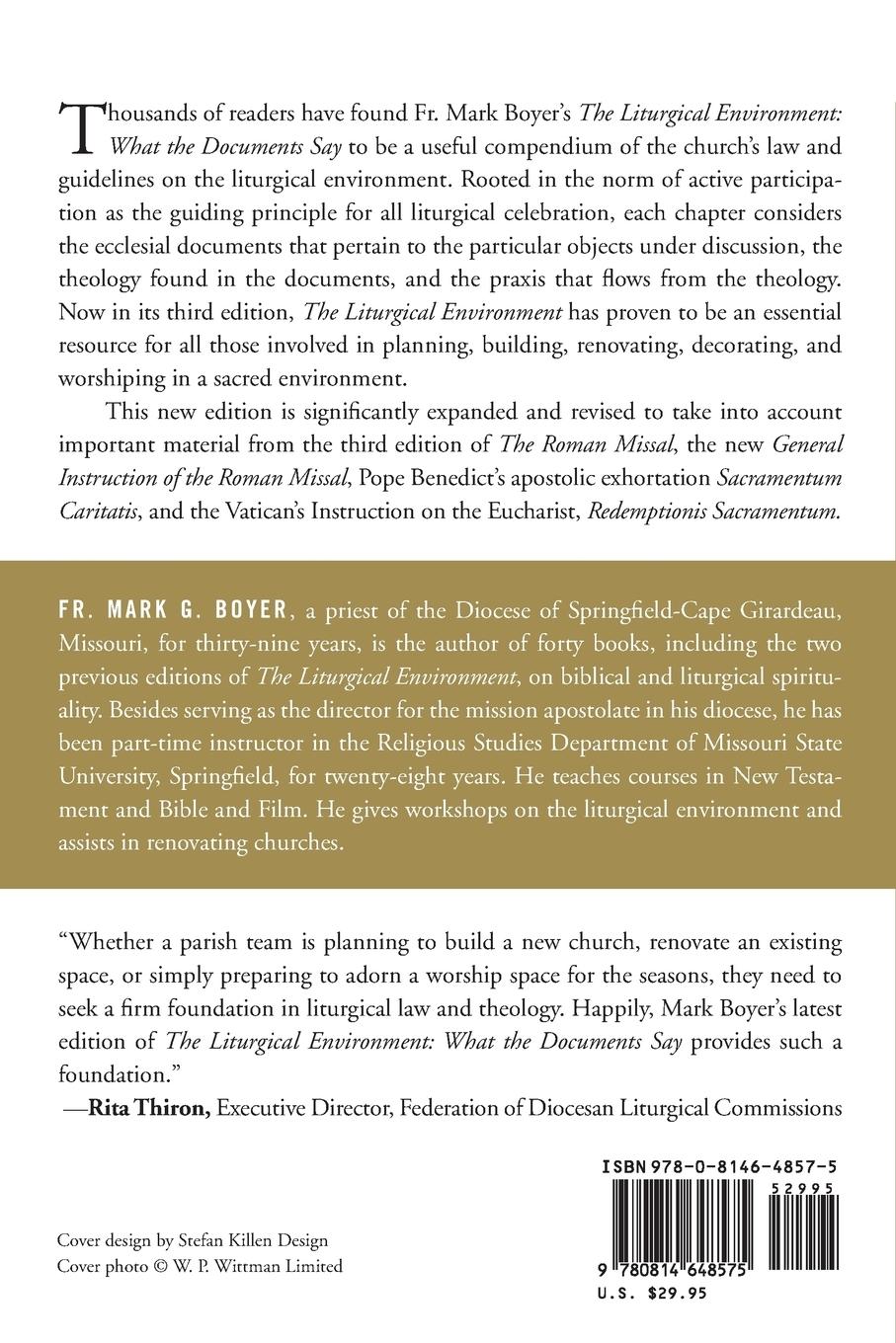 Rückseitencover Liturgical Environment