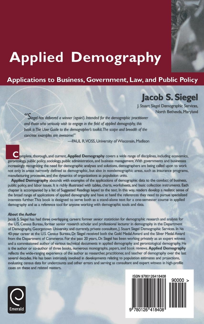 Rückseitencover Applied Demography