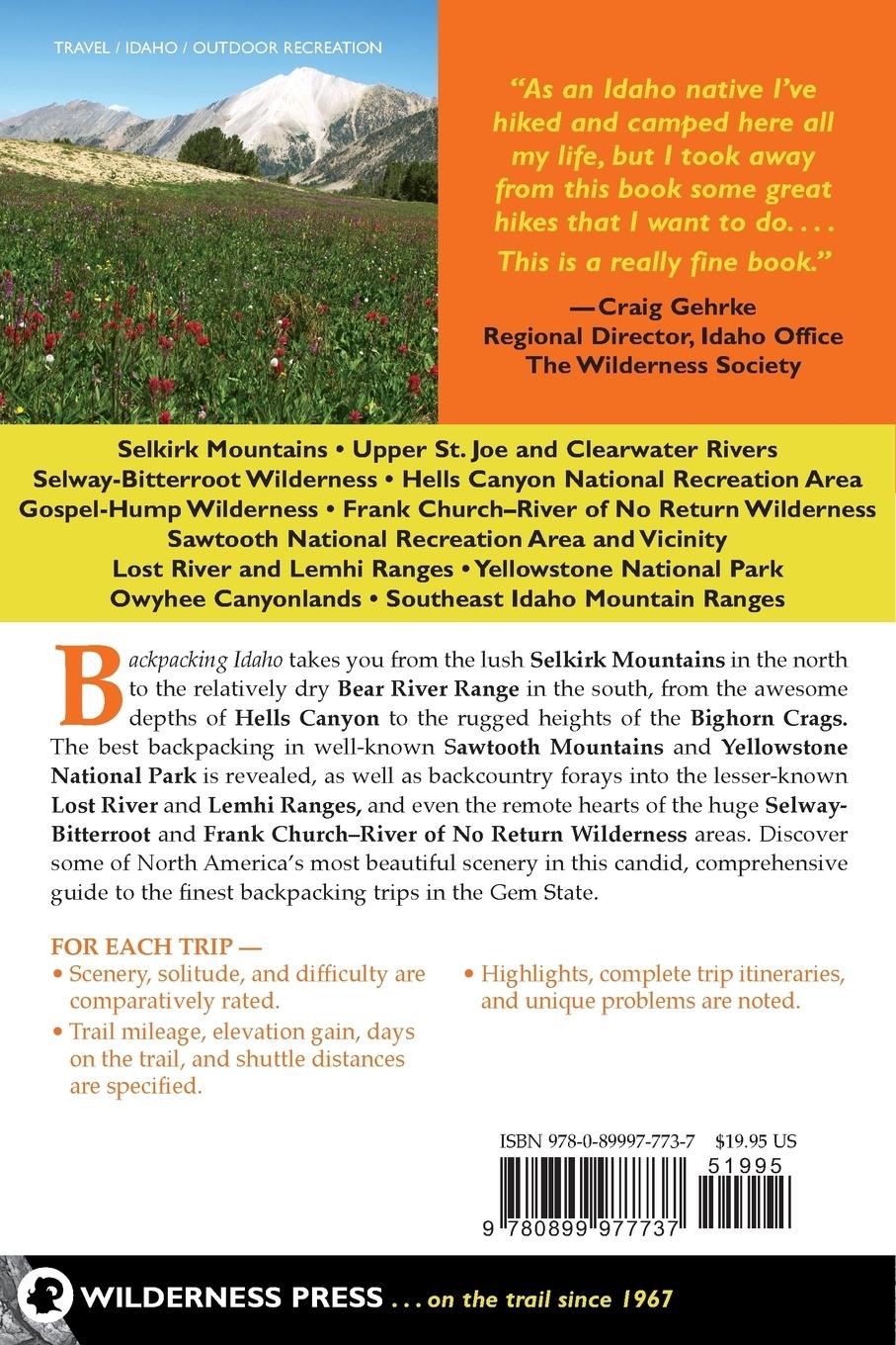 Rückseitencover Backpacking Idaho