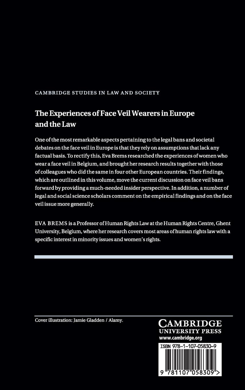 Rückseitencover The Experiences of Face Veil Wearers in Europe and the Law