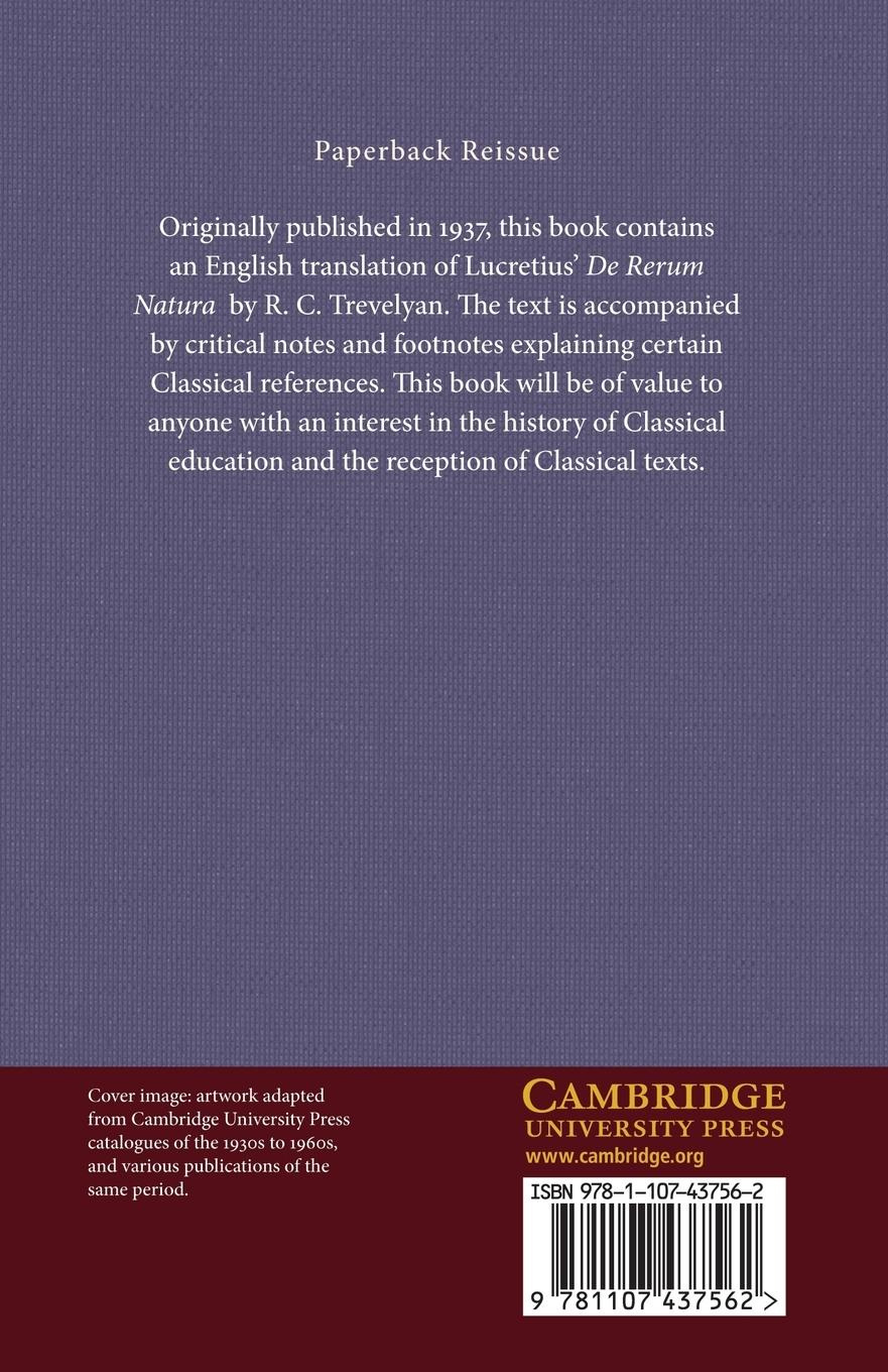 Rückseitencover Lucretius