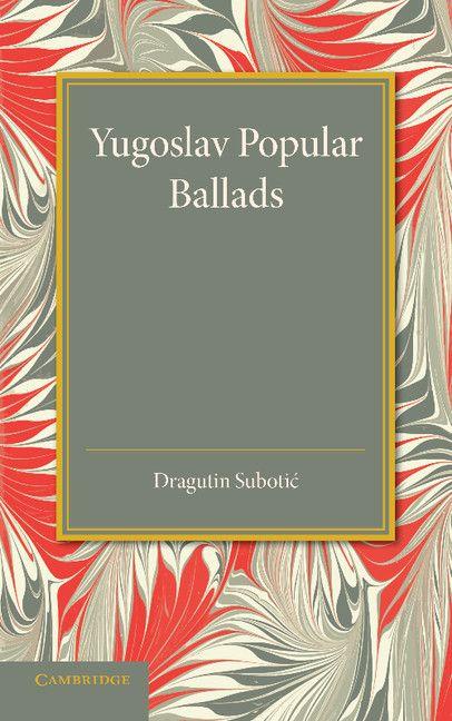 Vorderes Coverbild Yugoslav Popular Ballads