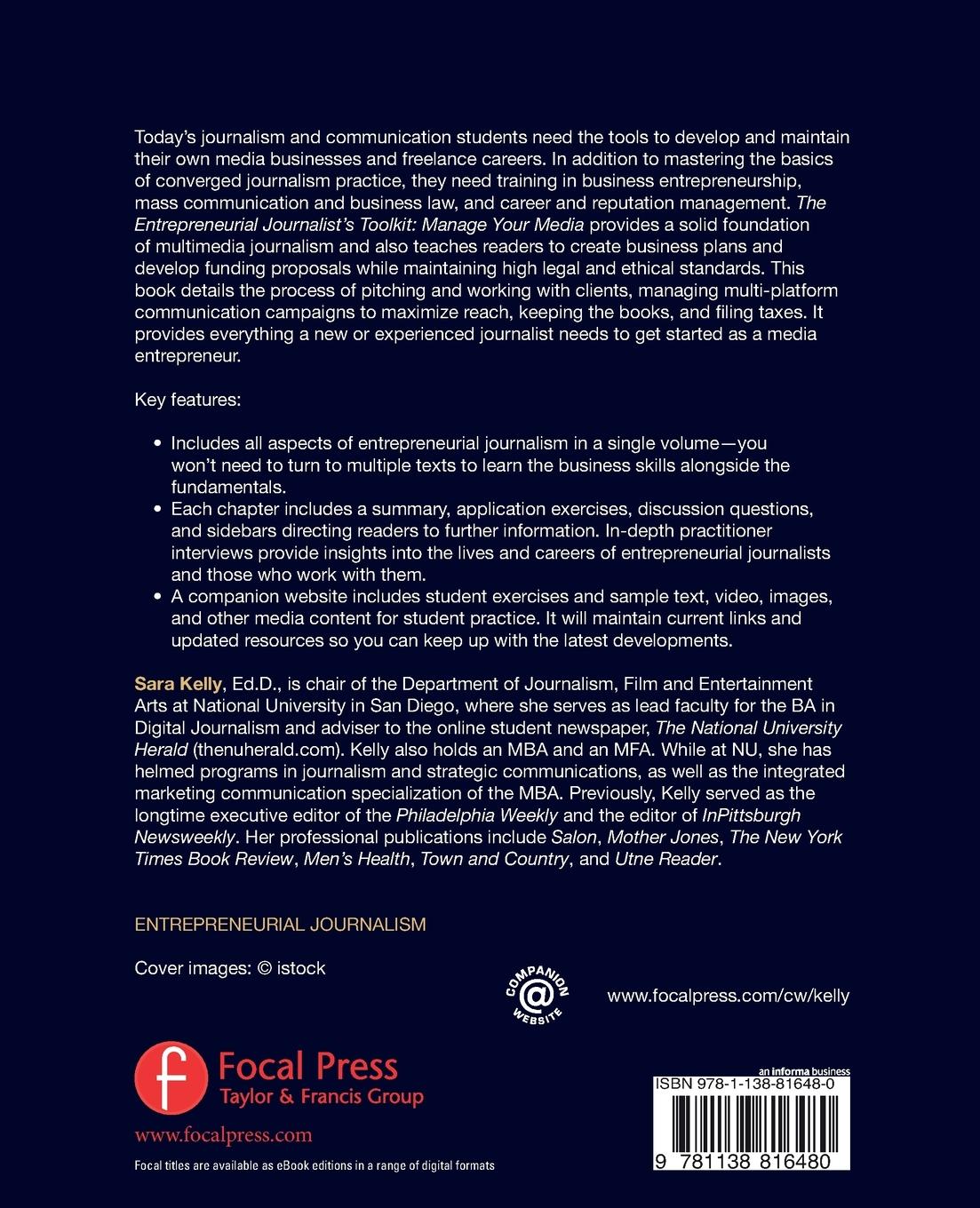 Rückseitencover The Entrepreneurial Journalist's Toolkit