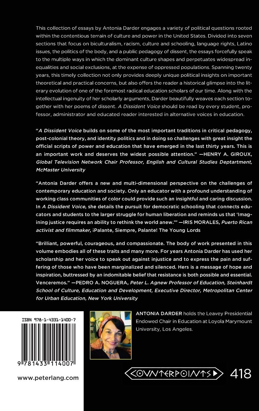 Rückseitencover A Dissident Voice