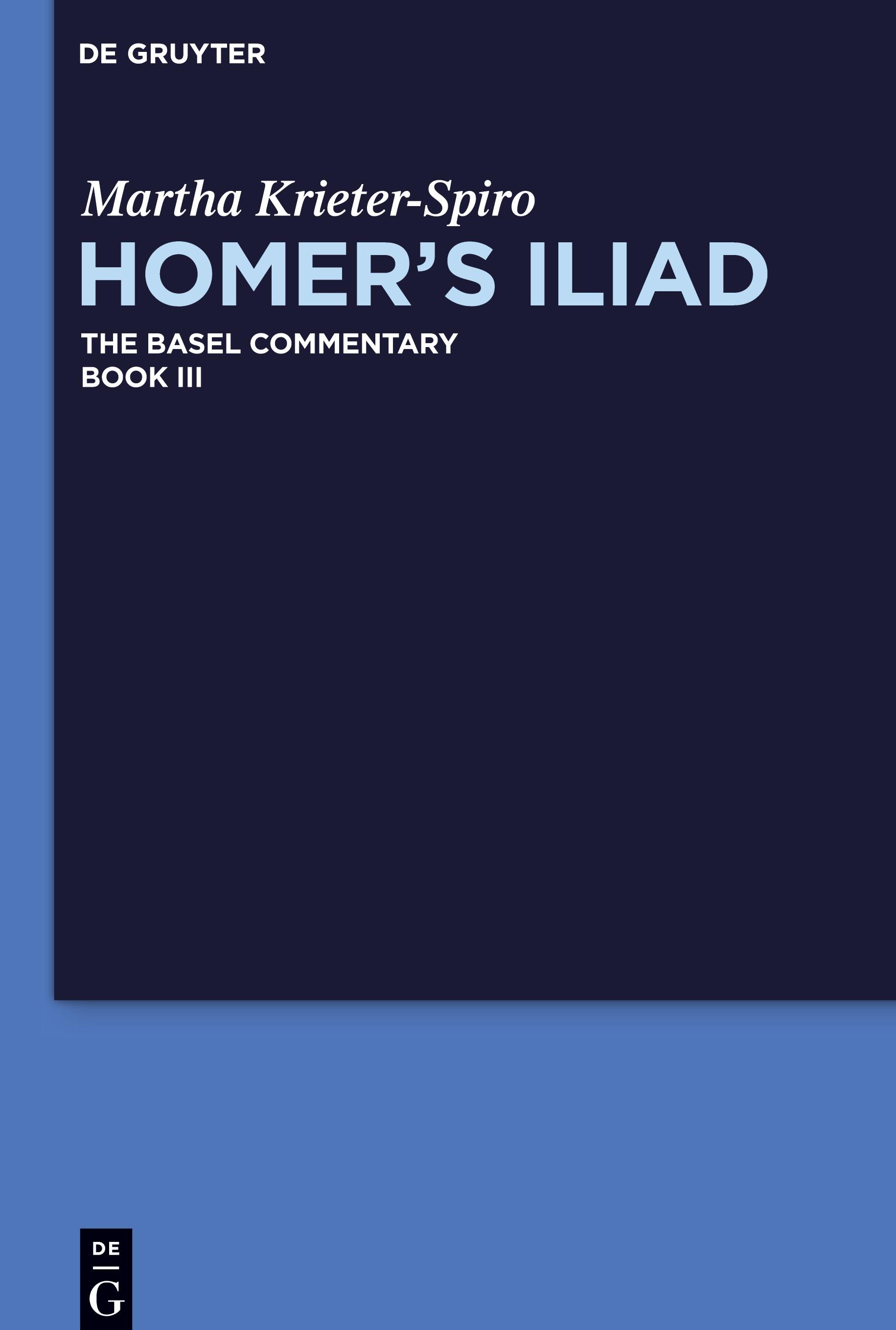 Vorderes Coverbild Homer's Iliad, Book III, Homer's Iliad
