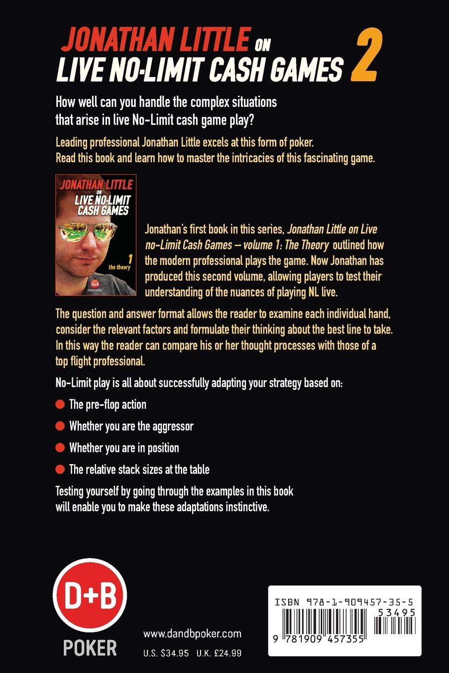 Rückseitencover Jonathan Little on Live No-Limit Cash Games, Volume 2