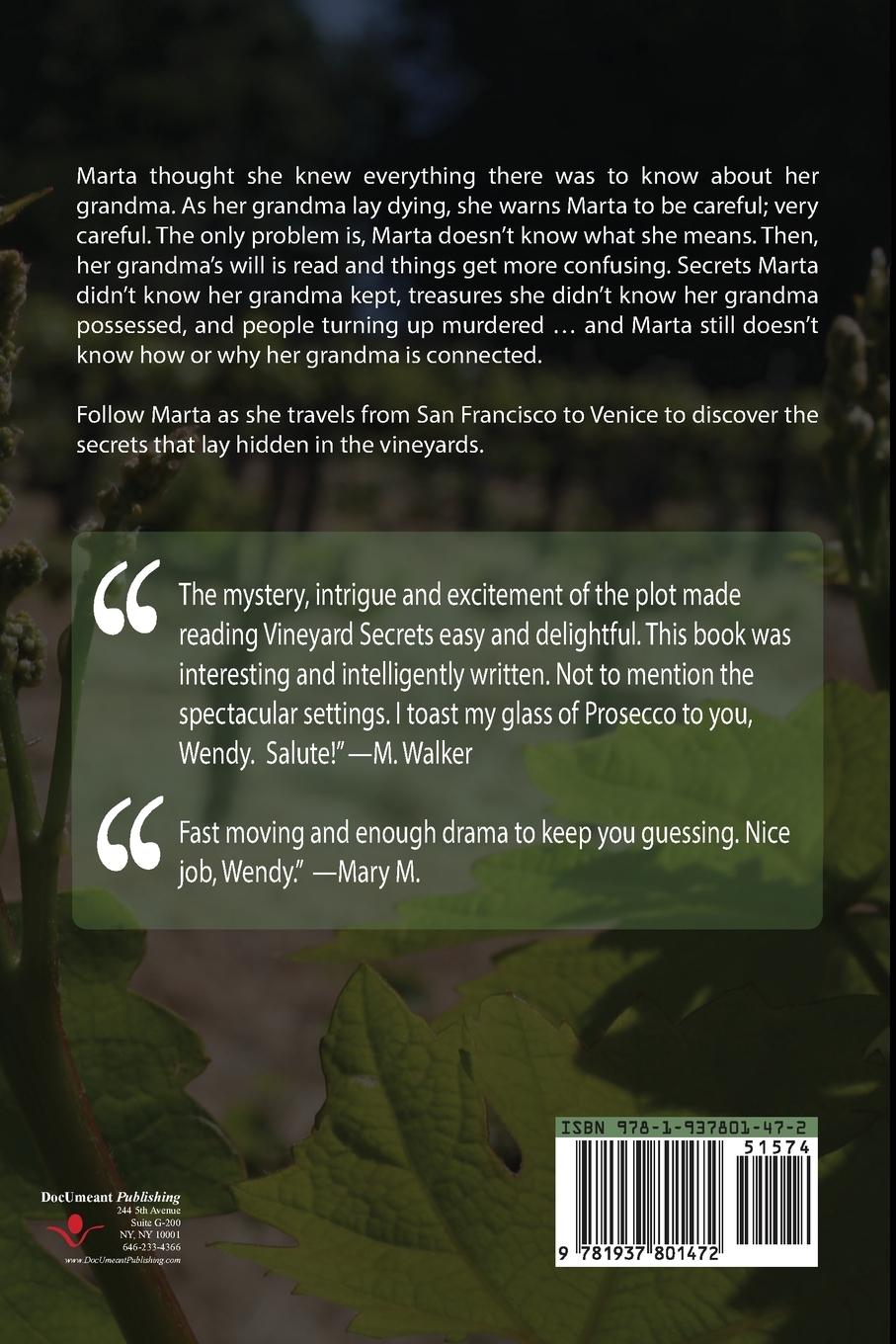 Rückseitencover Vineyard Secrets