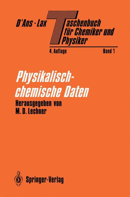 Vorderes Coverbild Taschenbuch für Chemiker und Physiker