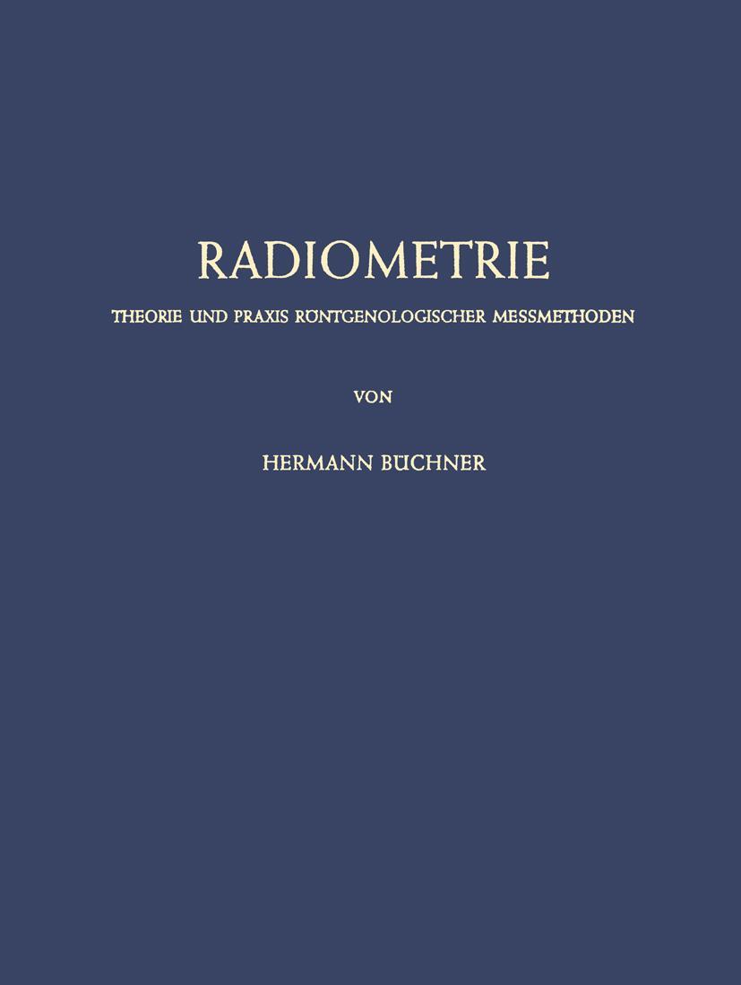 Vorderes Coverbild Radiometrie